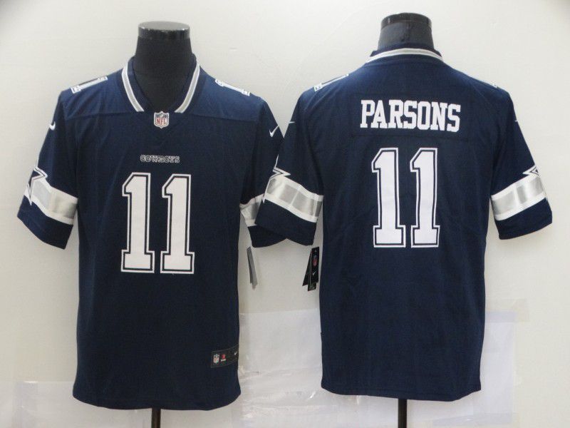 Men Dallas Cowboys #11 Parsons Blue New Nike Vapor Untouchable Limited 2021 NFL Jersey->denver broncos->NFL Jersey